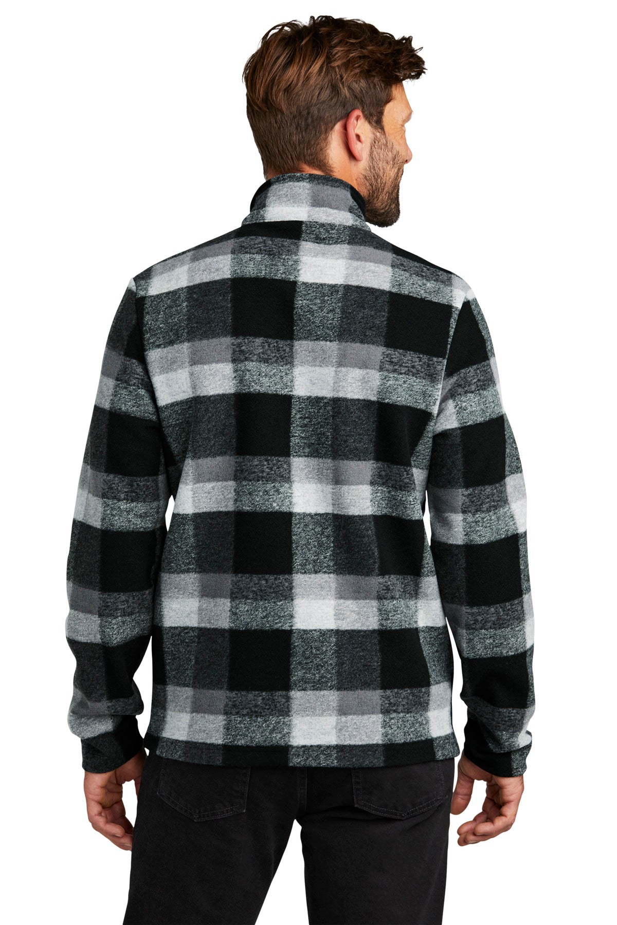 DpBlkPlaid Russell Outdoors Basin Snap Pullover RU551 RU551