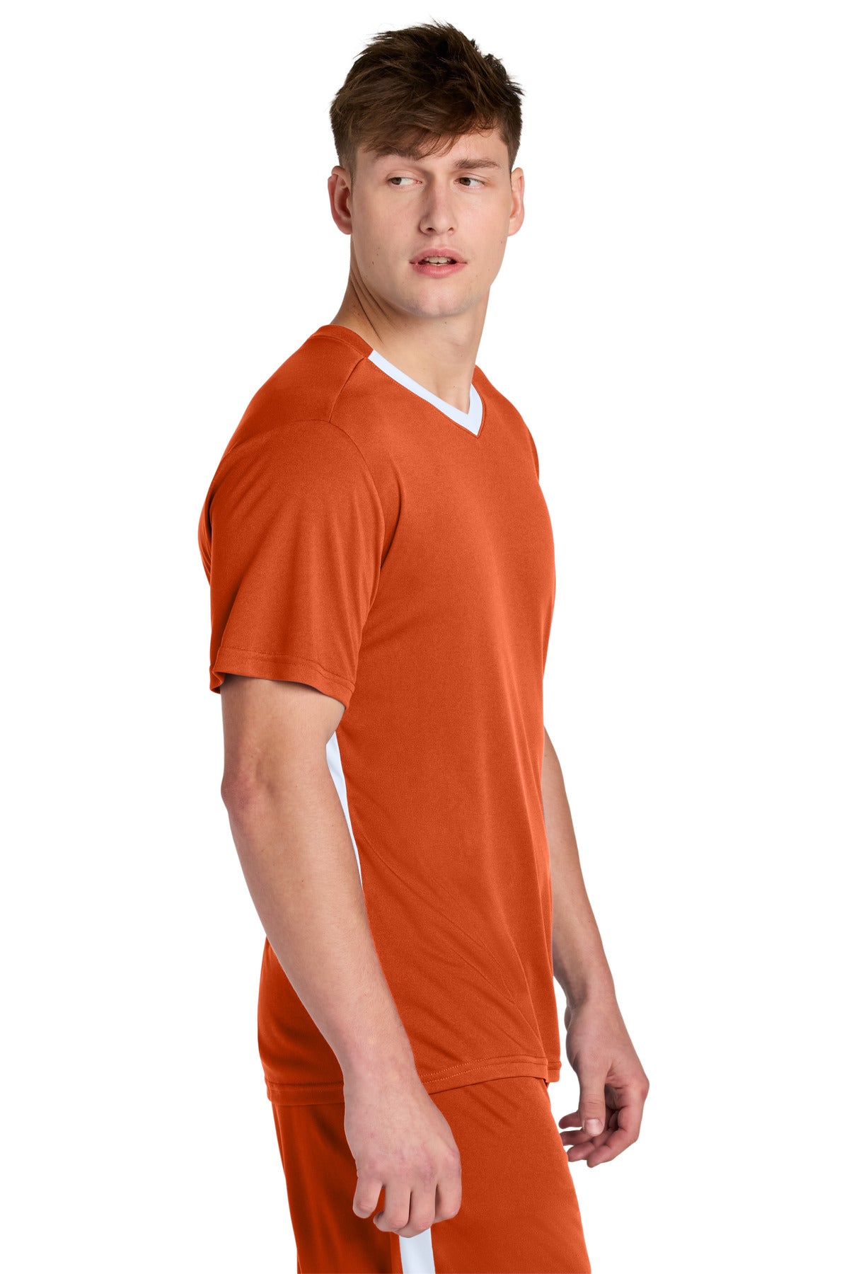 DpOr/White Sport-Tek Competitor United V-Neck ST101