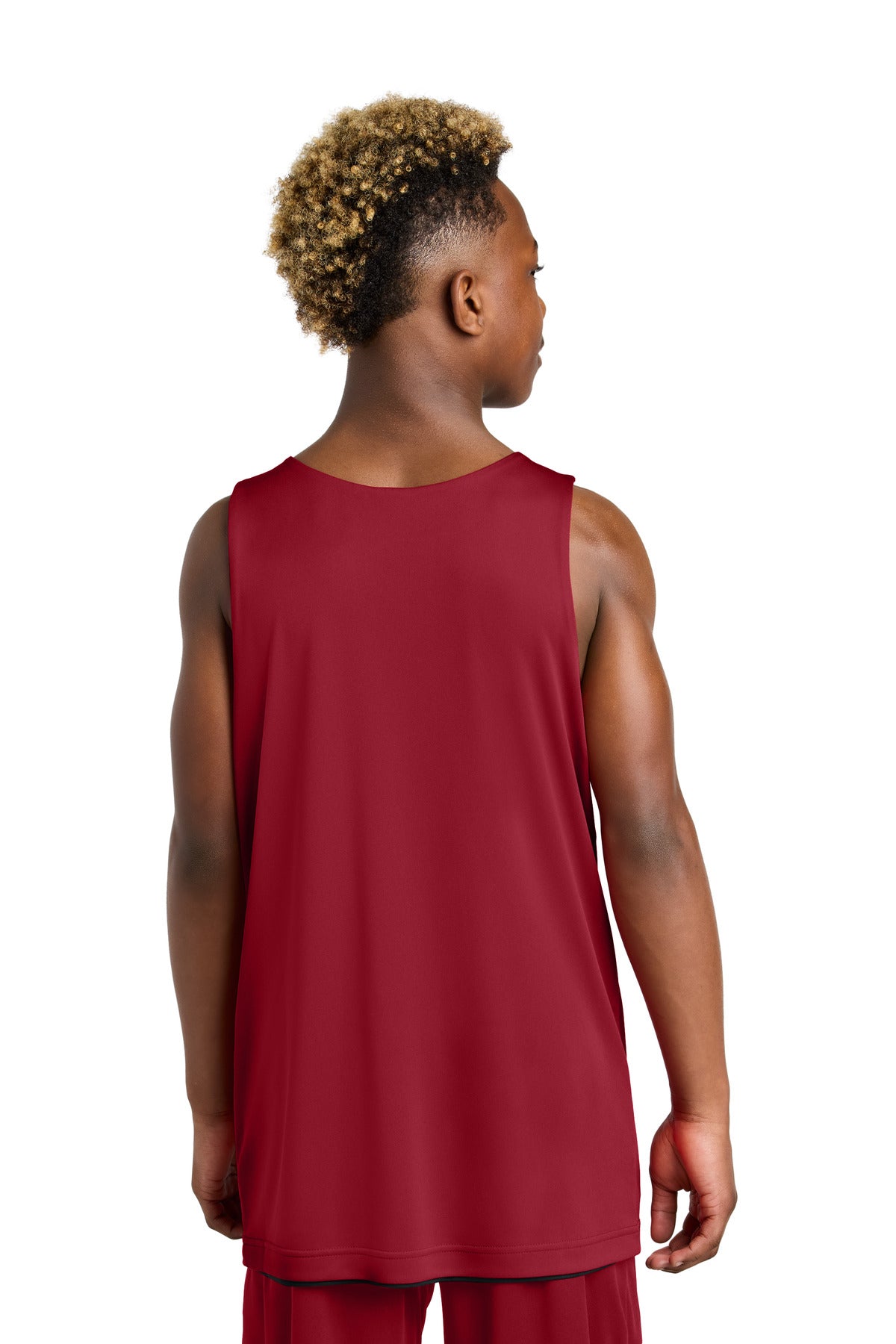 DpRd/Blk Sport-Tek Youth PosiCharge Competitor Rev Tank YST551