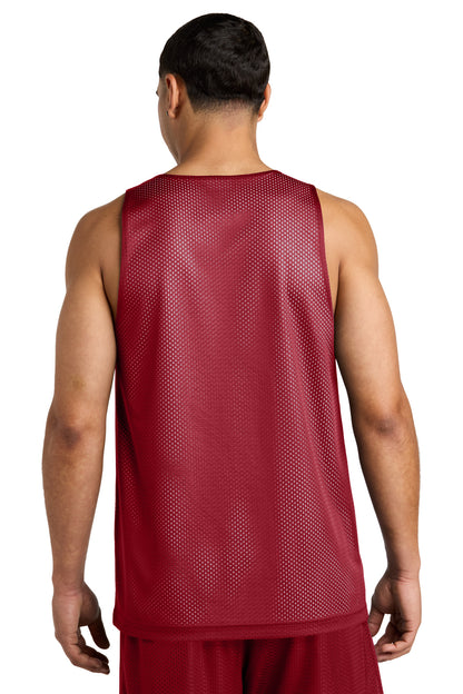 DpRd/Wht Sport-Tek PosiCharge Reversible Mesh Tank ST5000