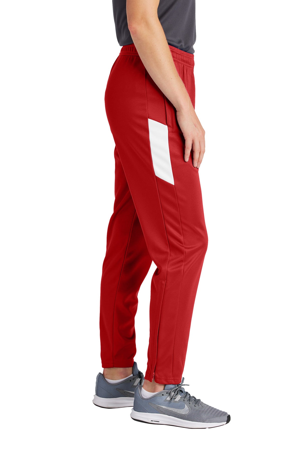 DpRd/Wht Sport-Tek Women's Travel Pant LPST800
