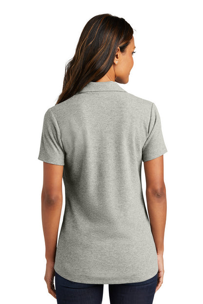 DpSmkHthr Port Authority Women's C-FREE Cotton Blend Pique Polo LK867