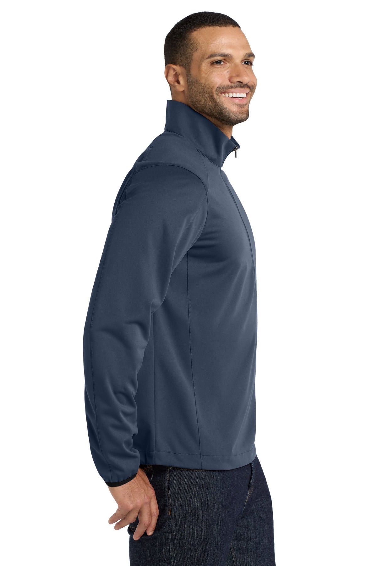 Dress Blue Nvy Port Authority Active 1/2-Zip Soft Shell Jacket. J716