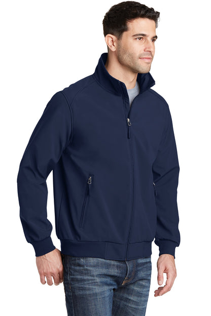 Dress Blue Nvy Port Authority Soft Shell Bomber Jacket. J337