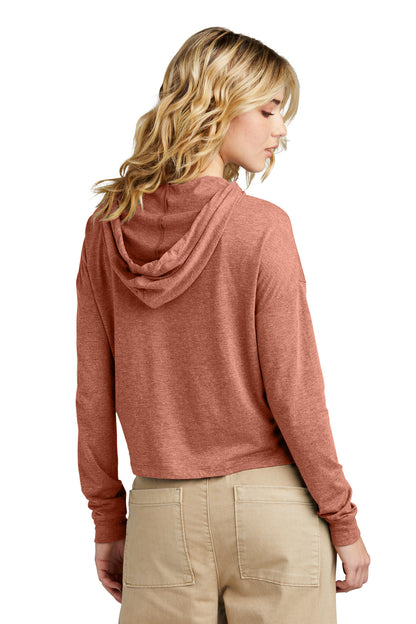 DsrtRoseHt District Women's Perfect Tri Midi Long Sleeve Hoodie DT1390L