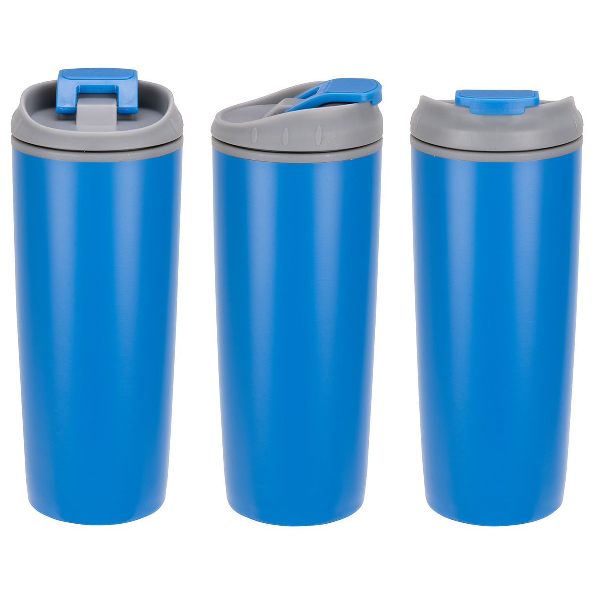 Olympia 17 oz Stainless Steel/Polypropylene Tumbler with Flip Top Lid