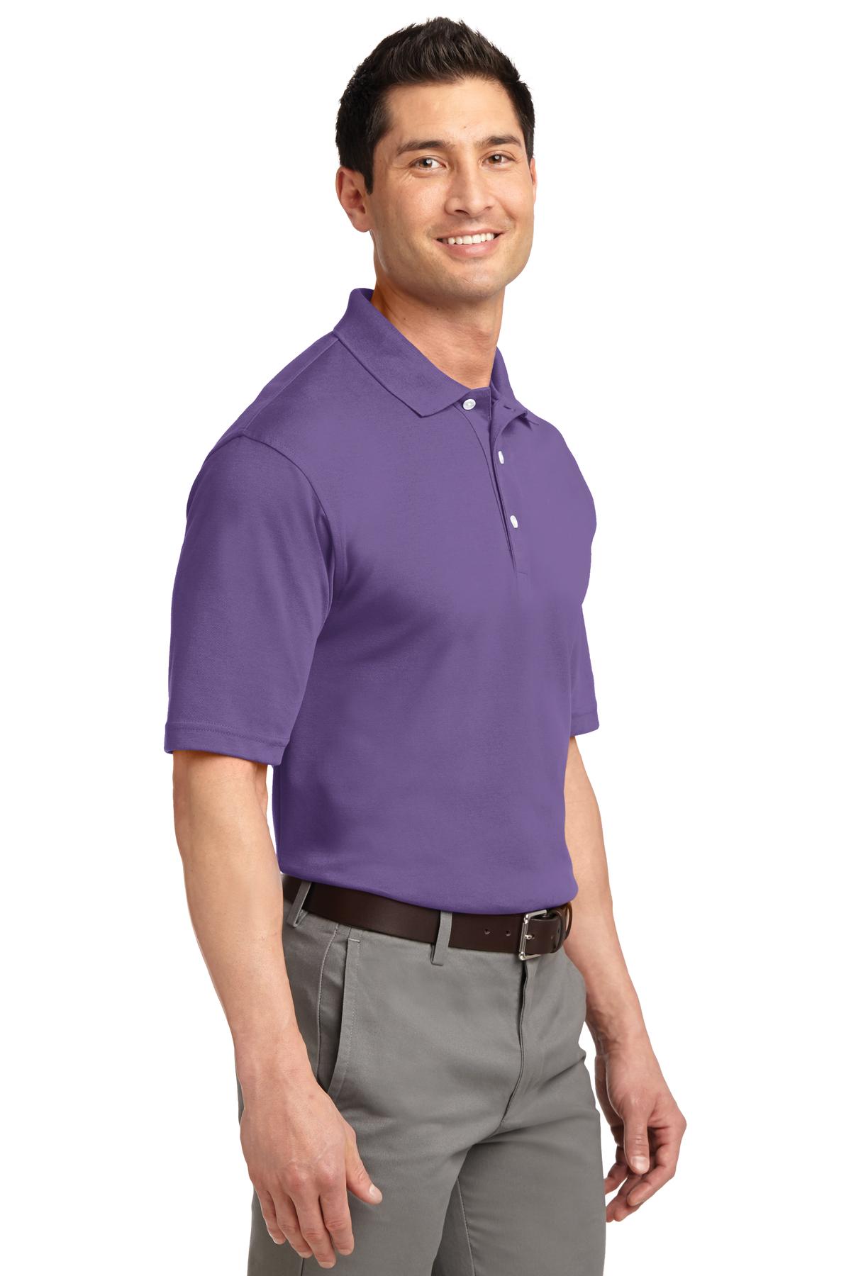 Dusty Purple Port Authority Rapid Dry Polo. K455