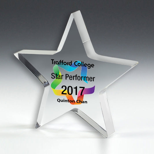 PhotoImage® Star Paperweight - 5” x 5” x 1/2”