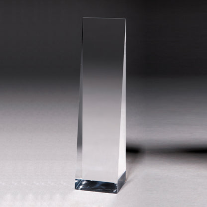 Screen Printed Angeled Obelisk Award - 9 1/2"
