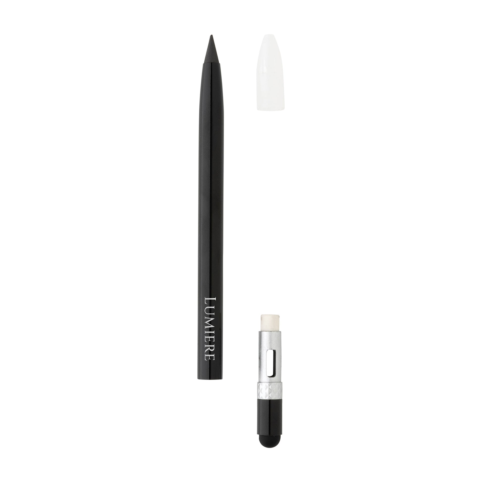 Black Aluminum Inkless Pen with Eraser
