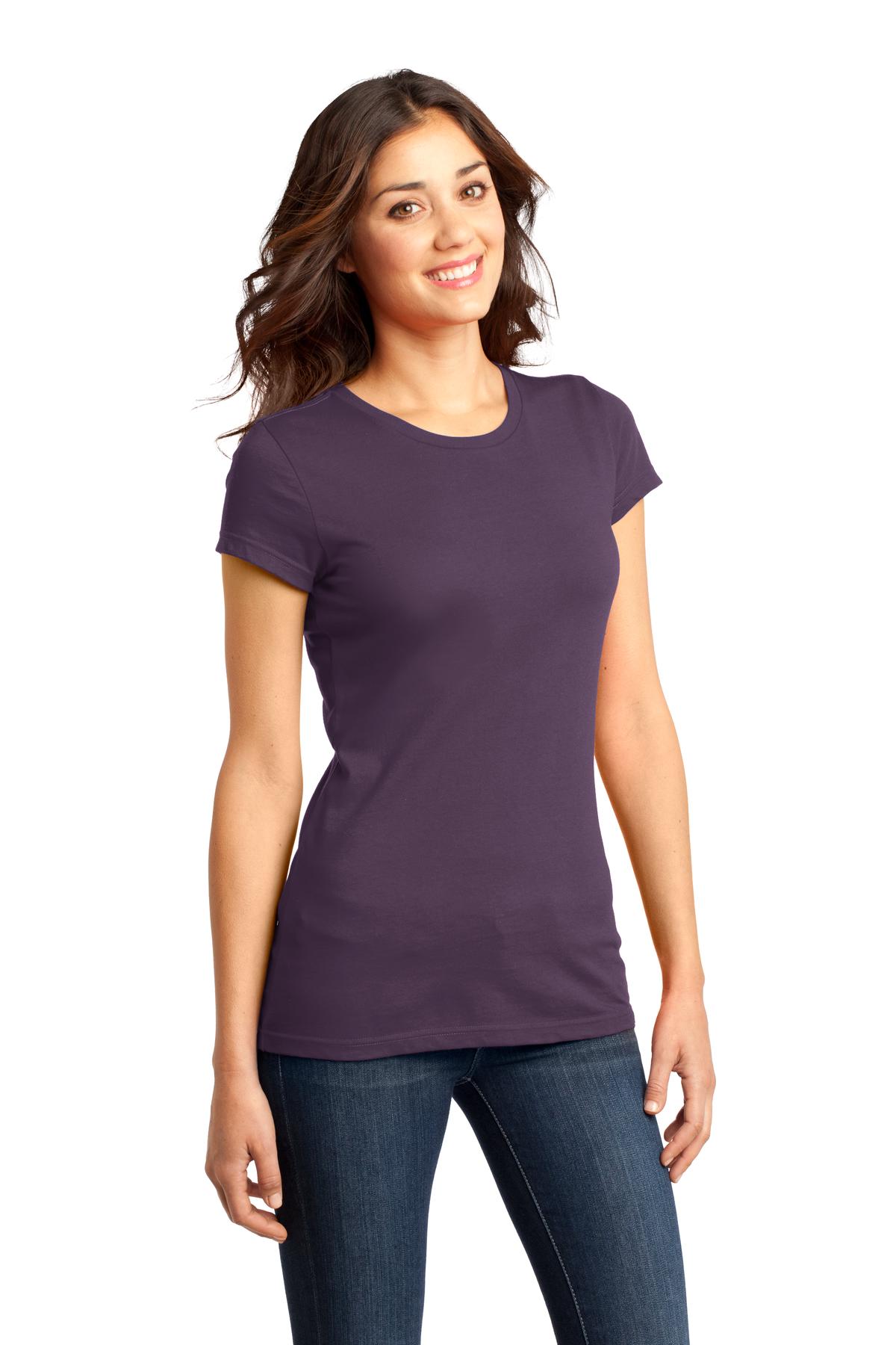 Eggplant District Women's Fitted Very Important Tee . DT6001
