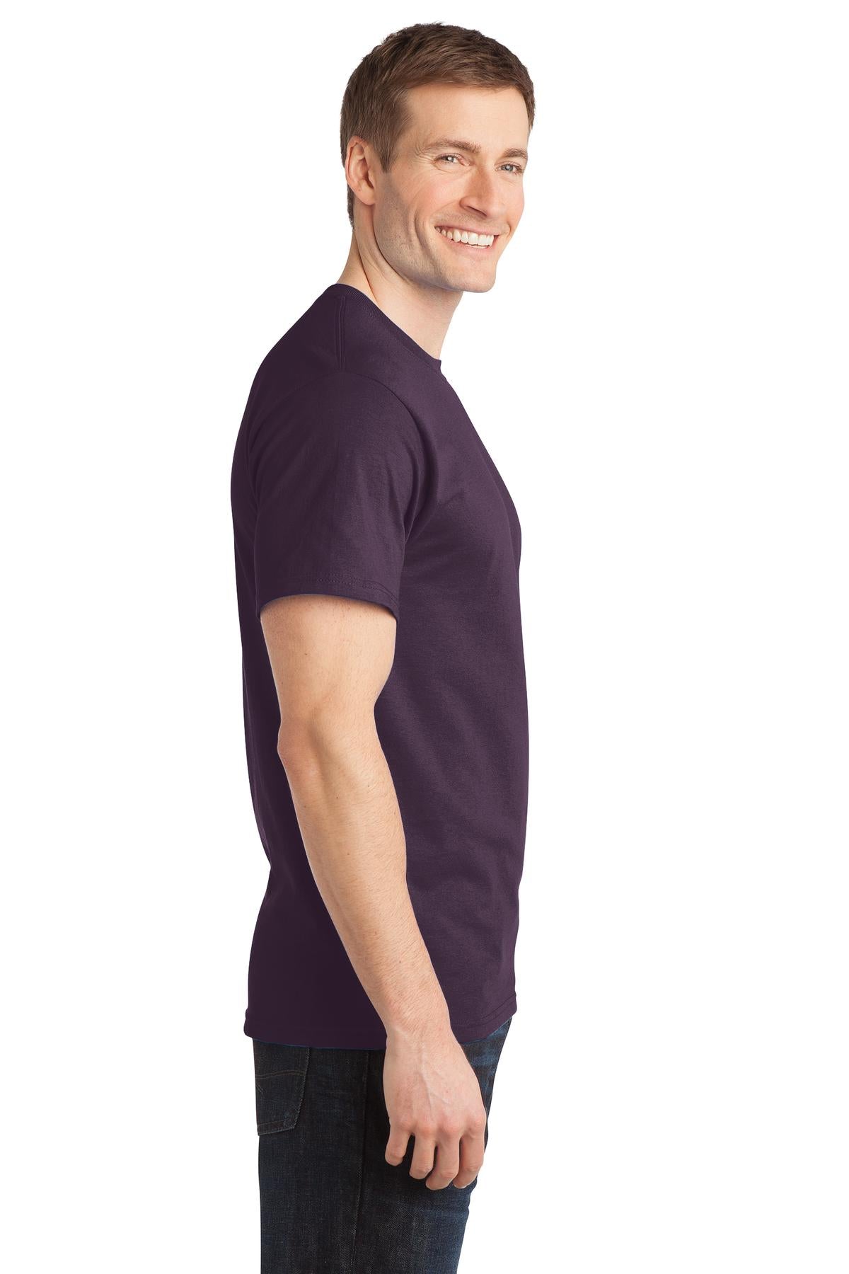 Eggplant Port & Company - Ring Spun Cotton Tee. PC150