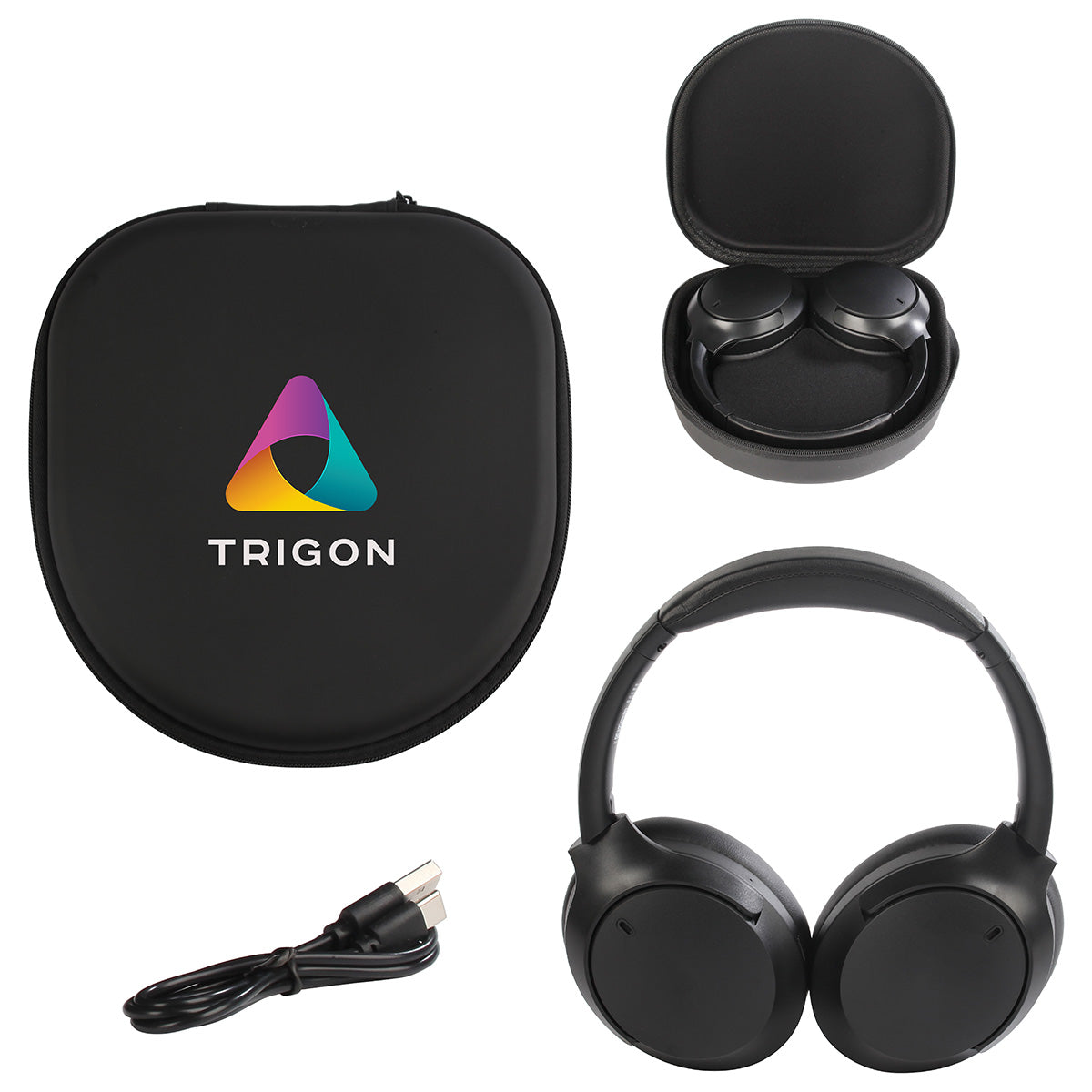 Black Pulse Active Noise Canceling Headphones