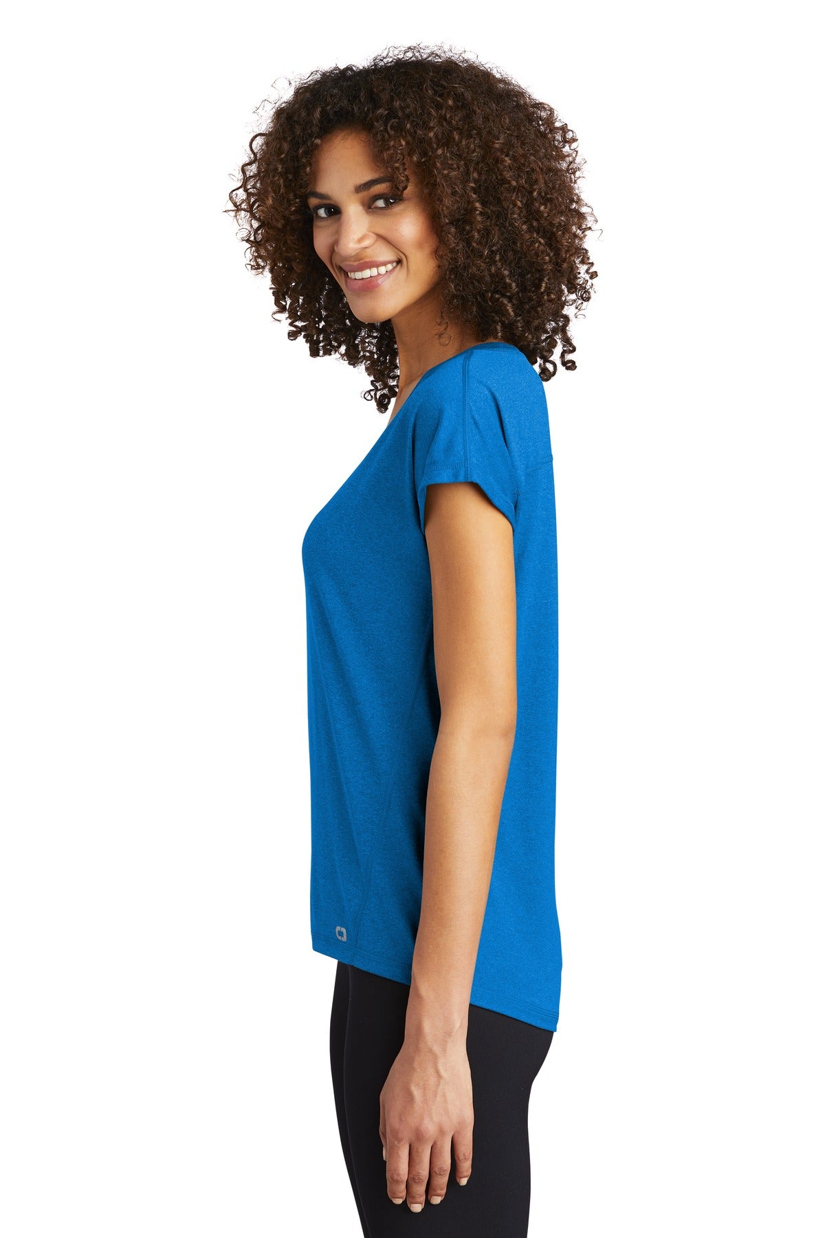 Electric Blue OGIO Women's Pulse Dolman Tee LOE324
