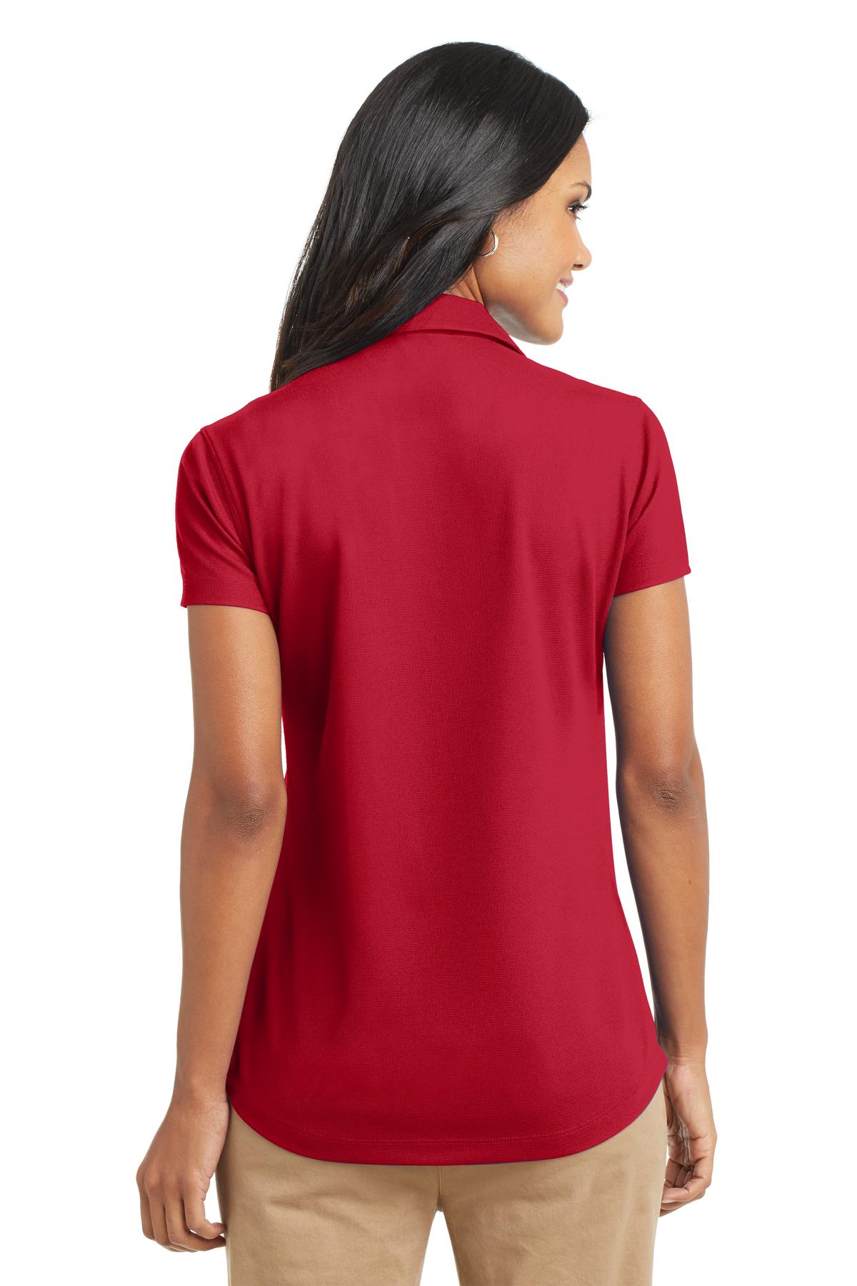Engine Red Port Authority Women's Dry Zone Grid Polo. L572