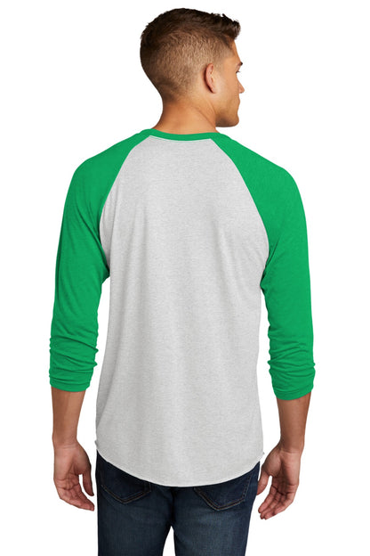 Envy/HtrWt Next Level Apparel Adult Tri-Blend 3/4-Sleeve Raglan Tee. NL6051