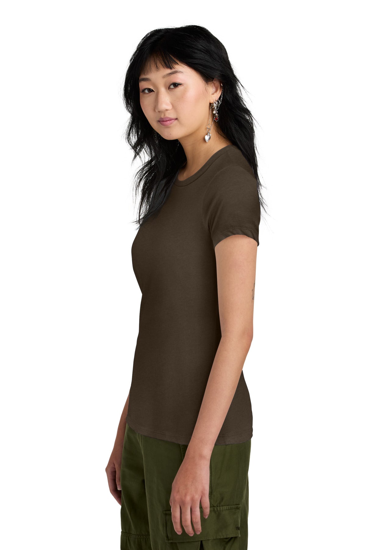 Espresso District Women's Perfect Weight Tee. DM104L
