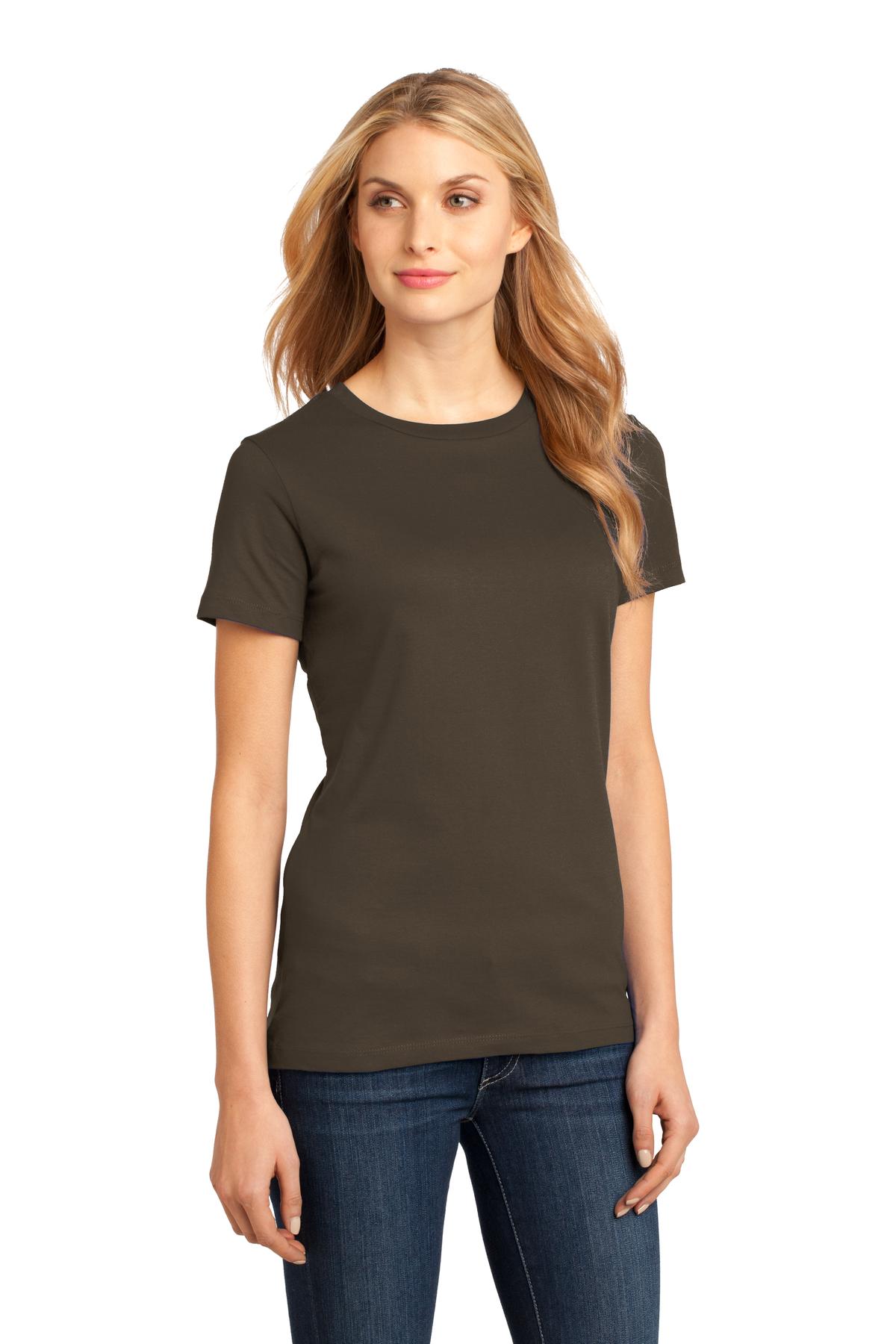 Espresso District Women's Perfect Weight Tee. DM104L