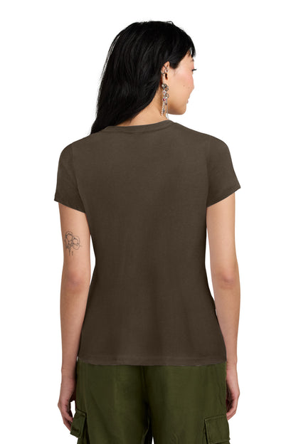 Espresso District Women's Perfect Weight Tee. DM104L