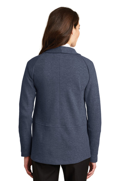Est Bl/Char He Port Authority Women's Interlock Cardigan. L807