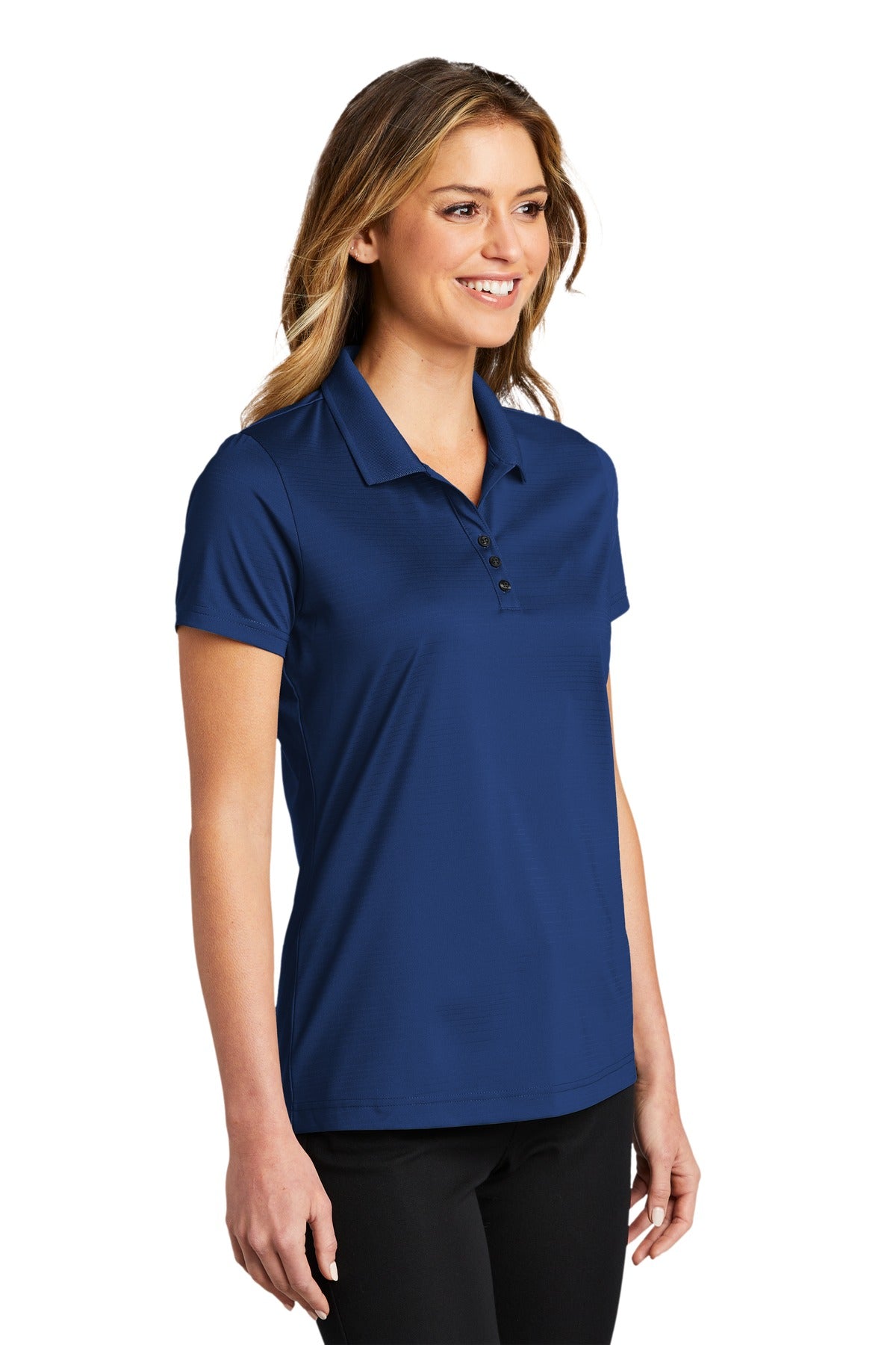 Estate Blue Port Authority Women's Eclipse Stretch Polo. LK587