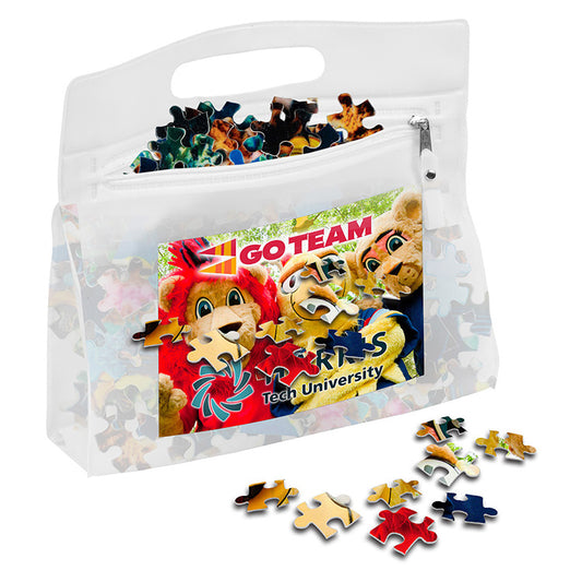 "QUINCY" 500 Piece Full Color Custom Jigsaw Puzzle In Deluxe Vinyl Storage Pack