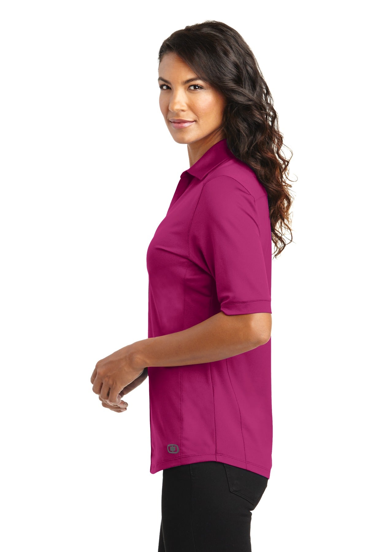 Flush Pink OGIO Women's Metro Polo. LOG130