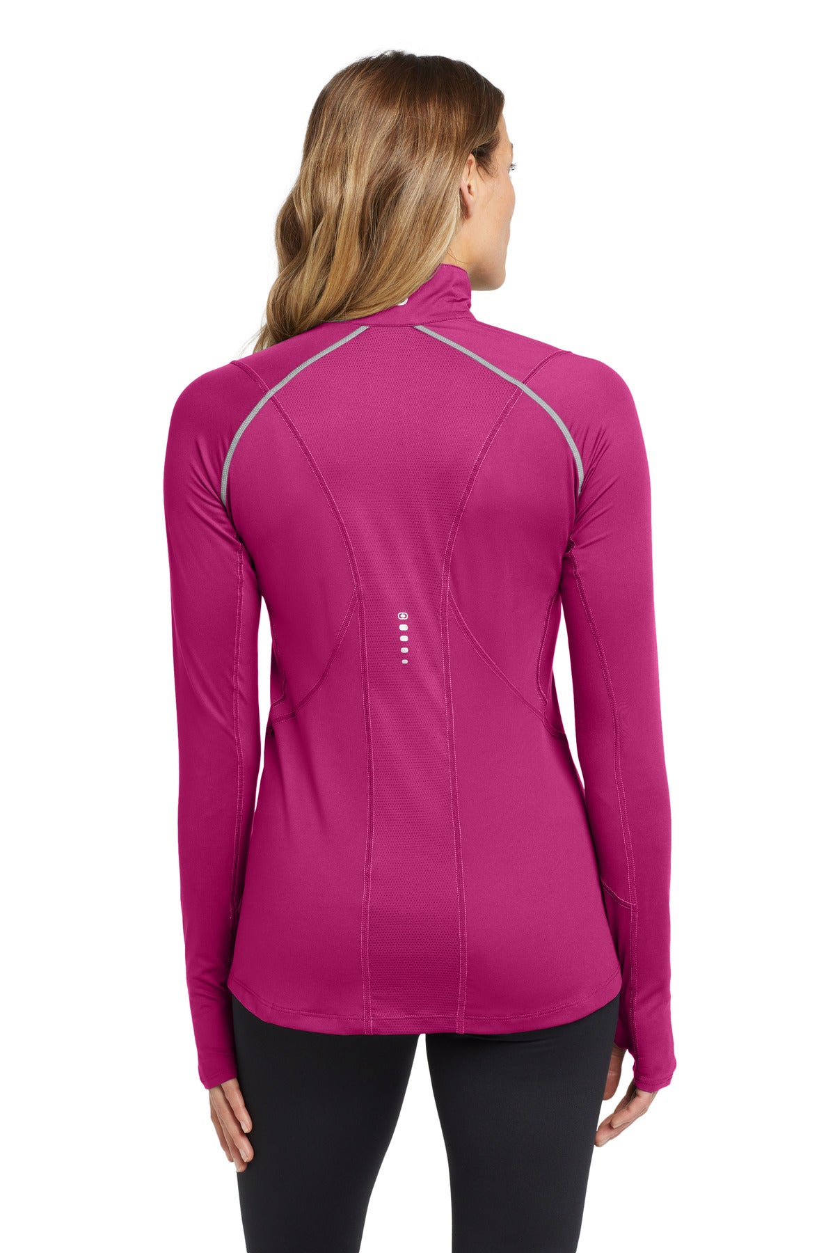 Flush Pink OGIO Women's Nexus 1/4-Zip Pullover. LOE335