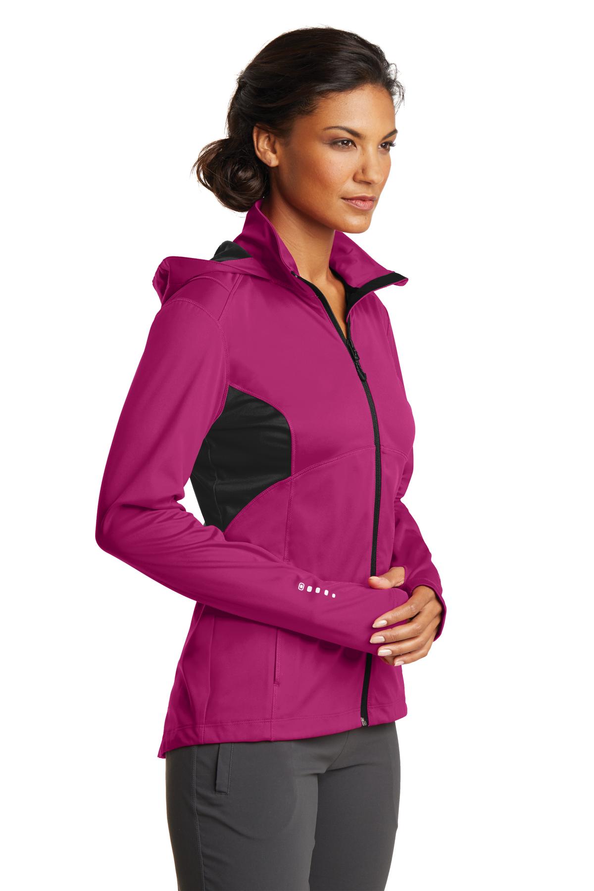 Flush Pnk/Bktp OGIO Women's Pivot Soft Shell. LOE721