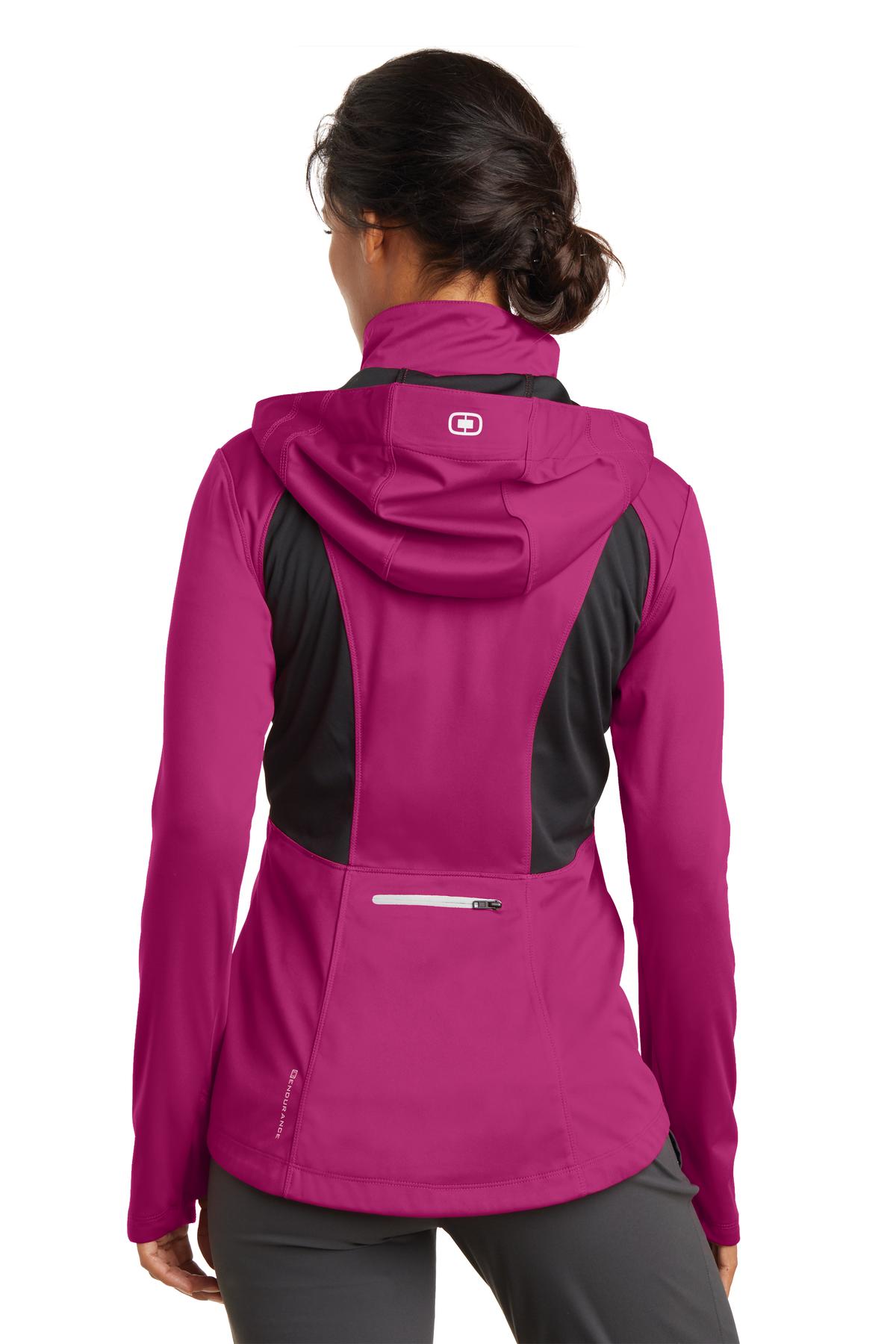 Flush Pnk/Bktp OGIO Women's Pivot Soft Shell. LOE721