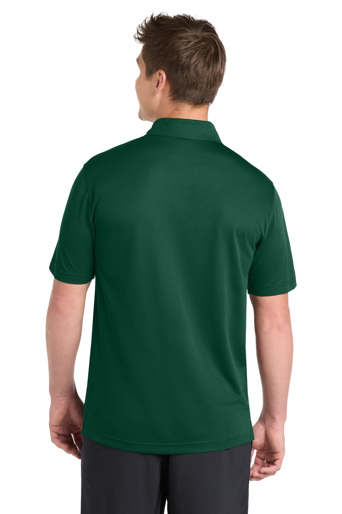 Forest Green Sport-Tek PosiCharge Active Textured Polo. ST690
