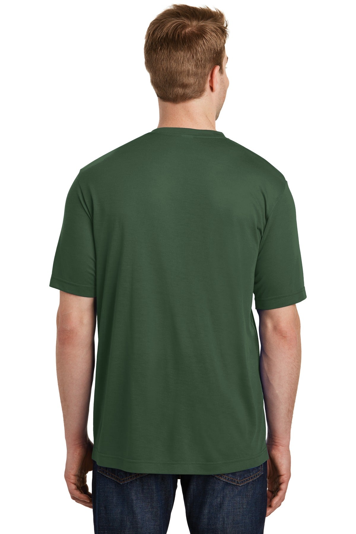 Forest Green Sport-Tek PosiCharge Competitor Cotton Touch Tee. ST450