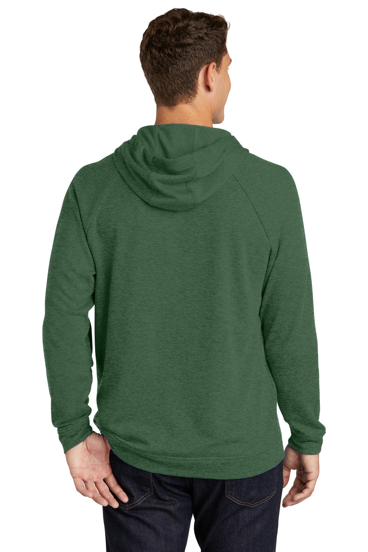 Forest Grn Hth Sport-Tek Lightweight French Terry Pullover Hoodie. ST272