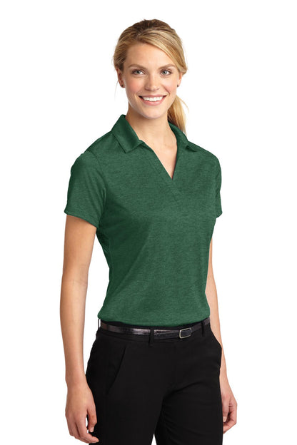 Forest Grn Htr Sport-Tek Women's Heather Contender Polo. LST660