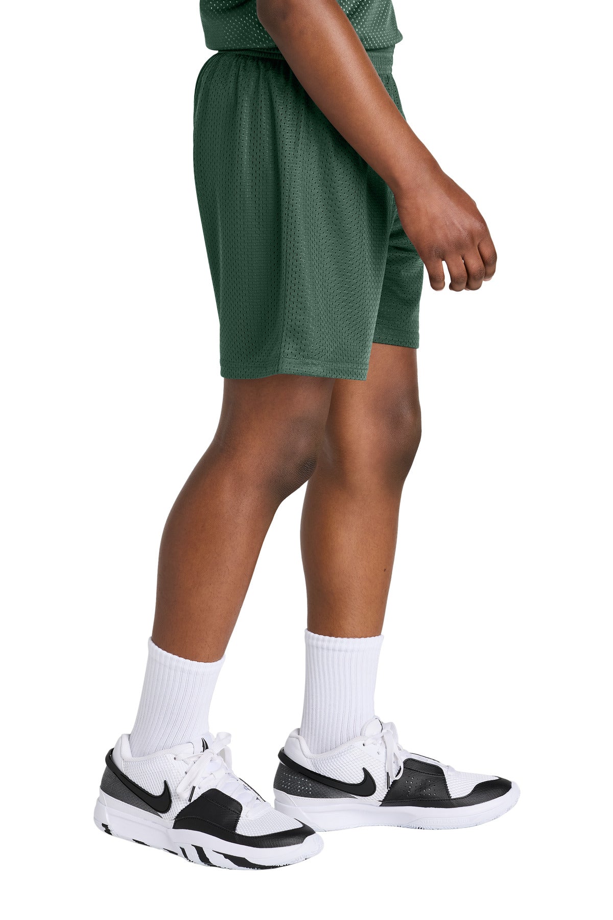 ForestGrn Sport-Tek Youth PosiCharge Mesh 5" Short YST5100