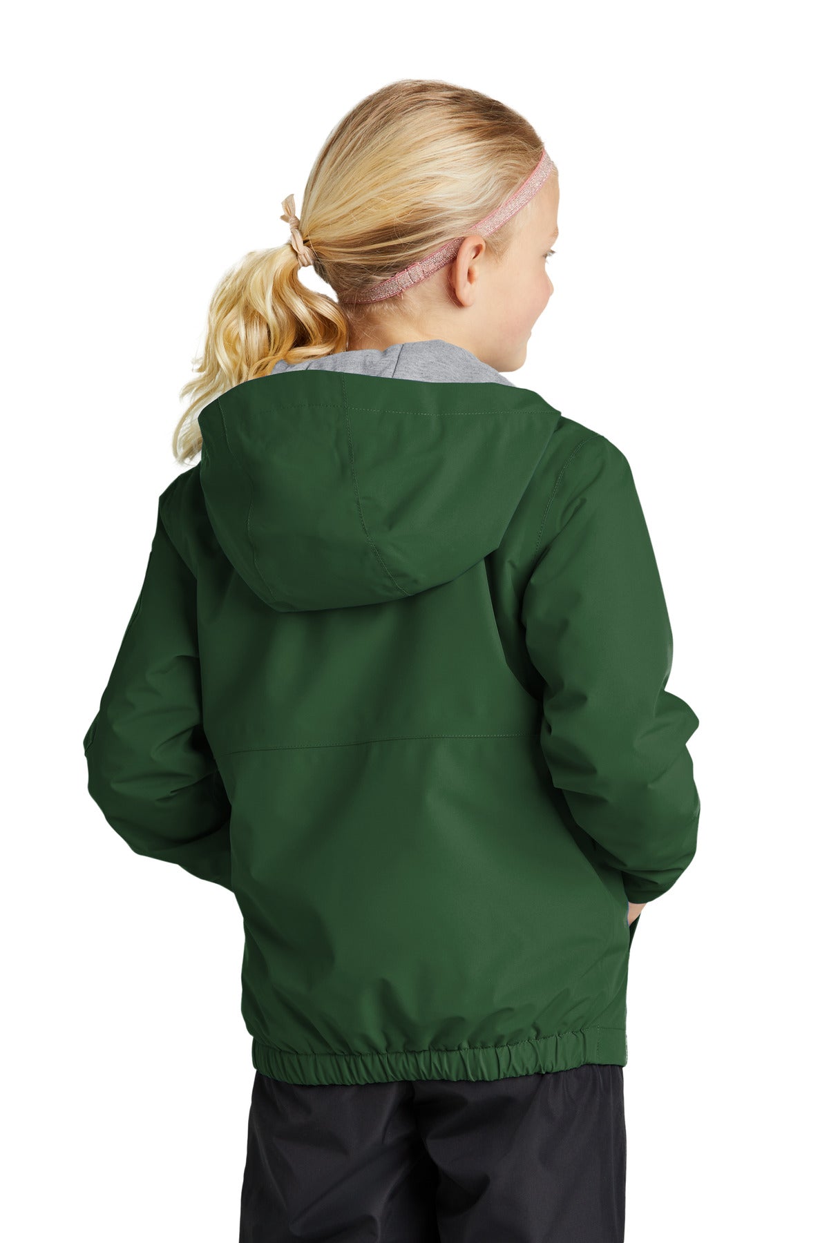 ForestGrn Sport-Tek Youth Waterproof Insulated Jacket YST56