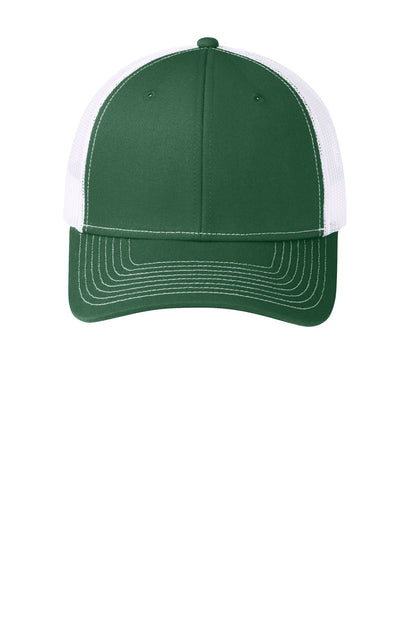 FrGn/White Port Authority Snapback Trucker Cap. C112