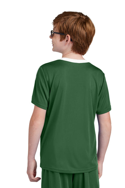 FrGn/White Sport-Tek Youth Competitor United Crew YST100
