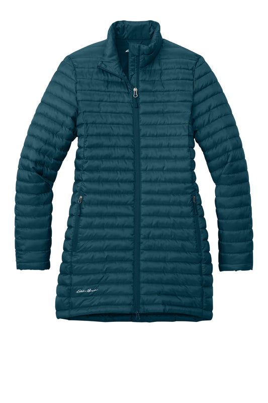 Front View of AdrBlue Eddie Bauer Women's Packable Quilted Full-Zip EB515