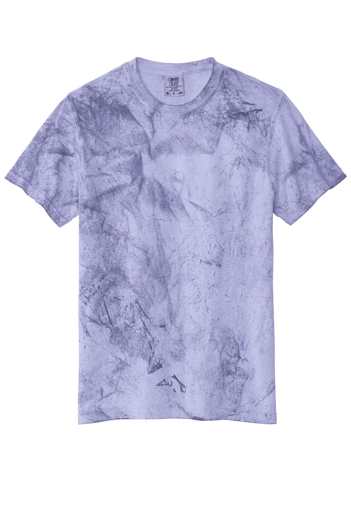 Front View of Amethyst Comfort Colors Heavyweight Color Blast Tee 1745