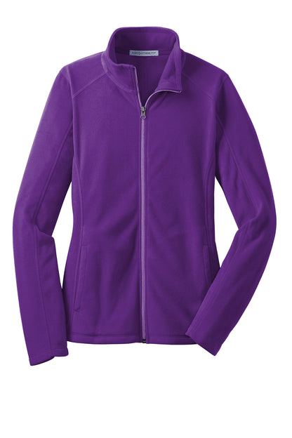Front View of Amethyst Purpl Port Authority Women's Microfleece Jacket. L223