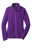 Front View of Amethyst Purpl Port Authority Women's Microfleece Jacket. L223
