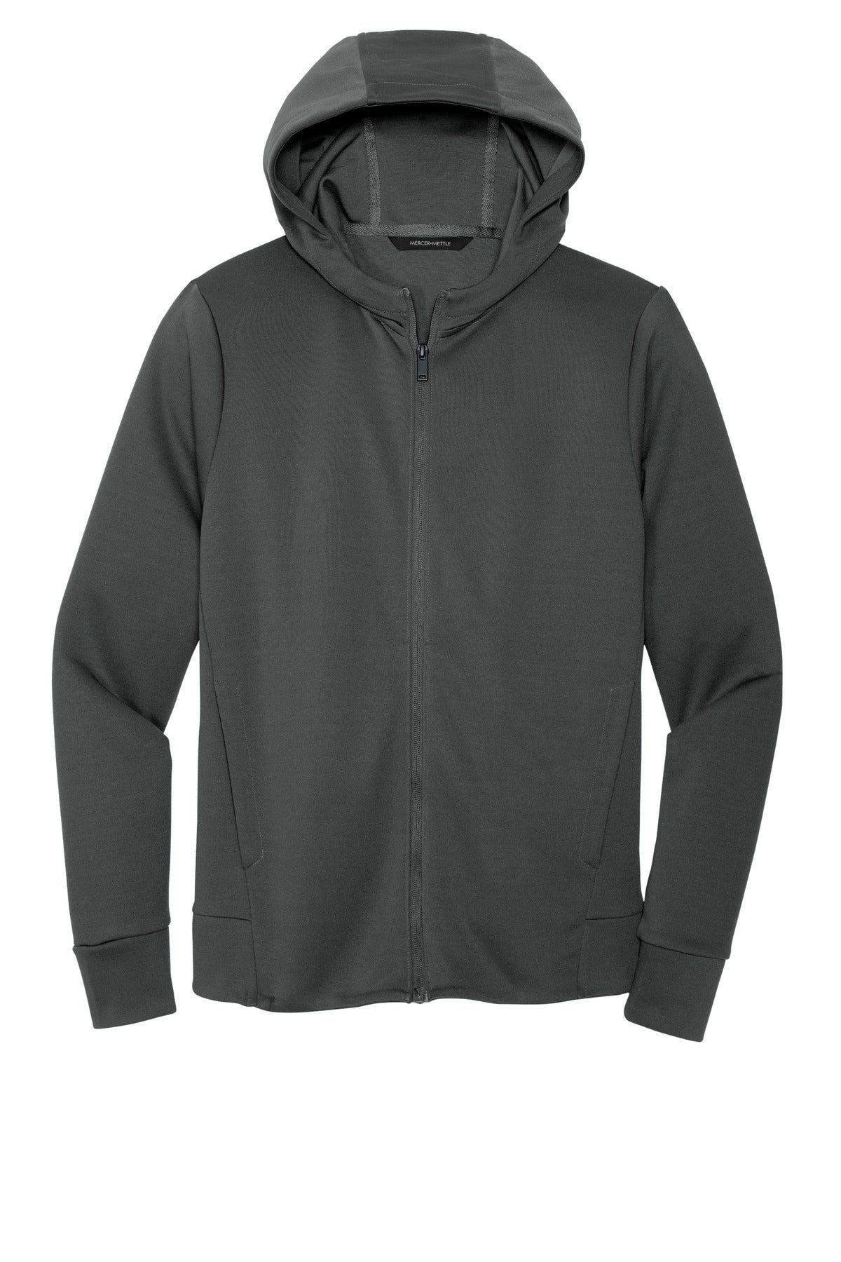Front View of AnchorGrey Mercer+Mettle Double-Knit Full-Zip Hoodie MM3002