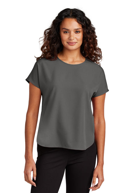 Front View of AnchorGrey Mercer+Mettle Women's Stretch Crepe Crew MM2015