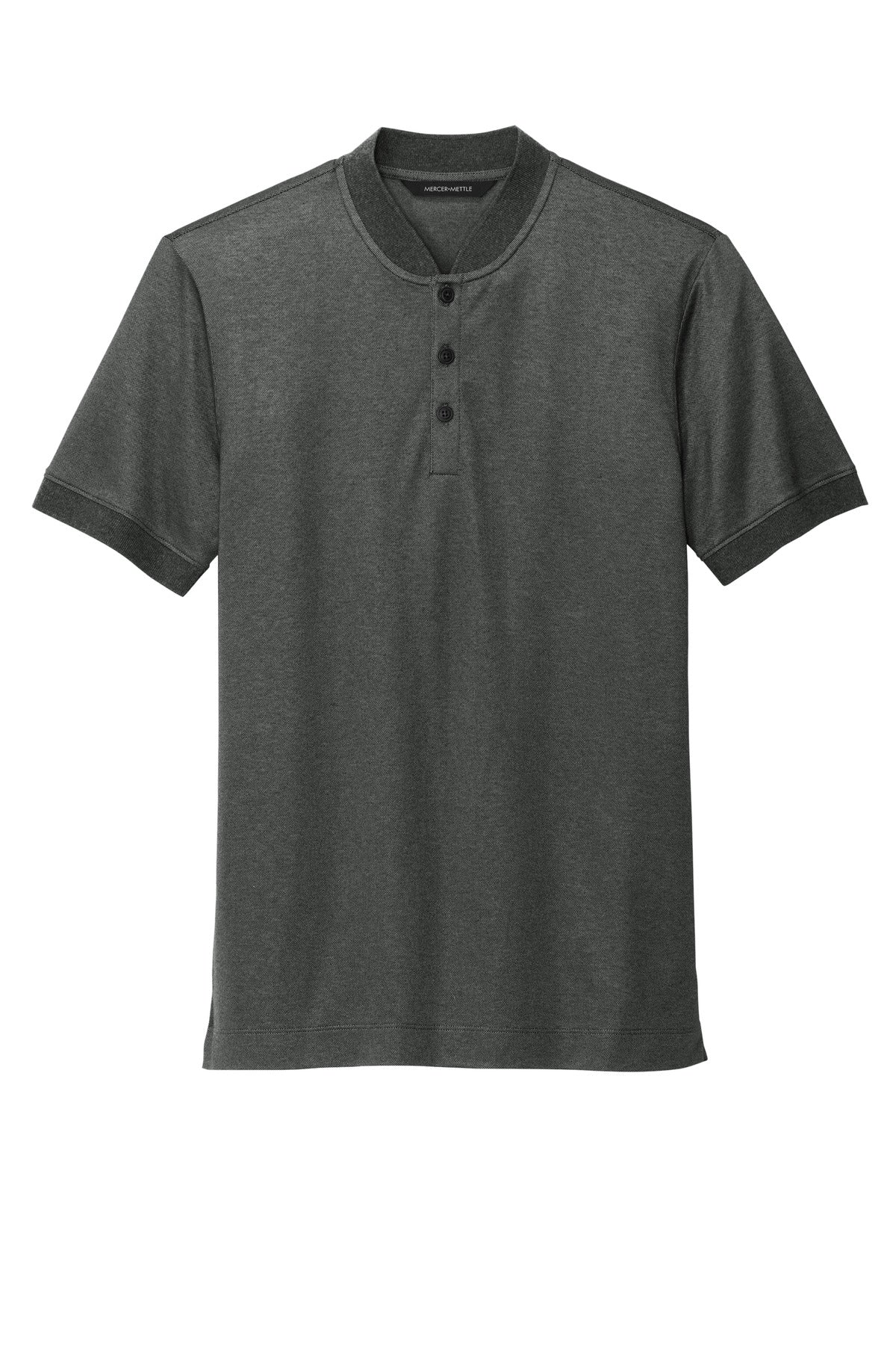 Front View of AnchorGyHt Mercer+Mettle Stretch Pique Henley MM1008