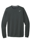 Front View of Anthracite Nike Club Fleece Crew CJ1614
