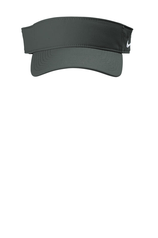 Front View of Anthracite Nike Dri-FIT Team Performance Visor NKFB5675