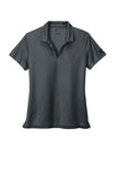 Front View of Anthracite Nike Women's Dri-FIT Micro Pique 2.0 Polo NKDC1991