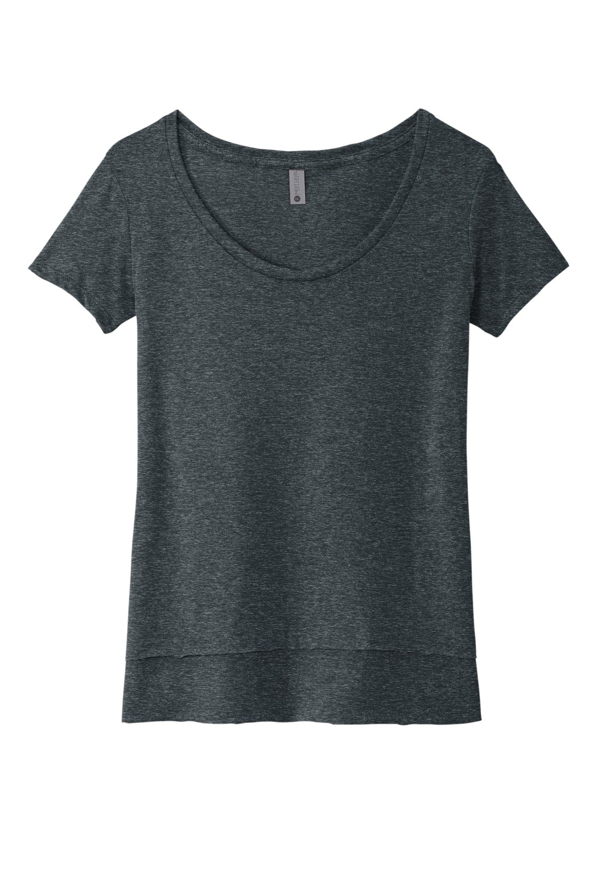 Front View of AntqDenim Next Level Apparel Women's Festival Scoop Neck Tee. NL5030