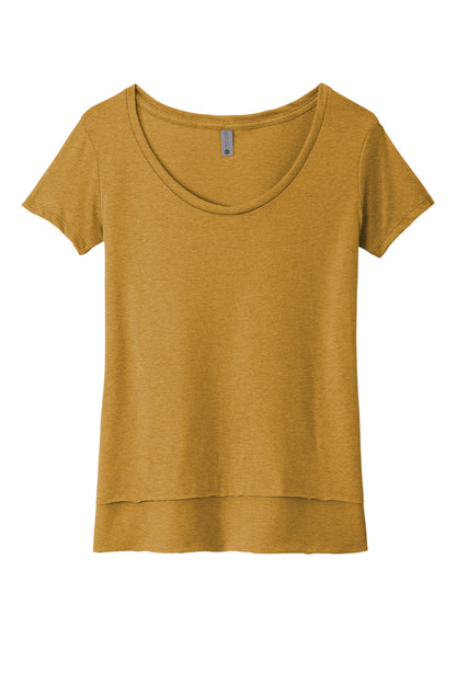 Front View of AntqGold Next Level Apparel Women's Festival Scoop Neck Tee. NL5030